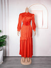 HDAfricanDress Plus Size African Party Dresses For Women Dashiki Ankara Elegant Turkey Maxi Dress 2023 1015
