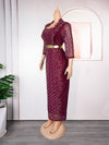 HDAfricanDress Elegant African Dresses For Women 2023 New Africa Clothing Turkey Wedding Party Dress 603