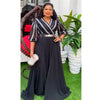 HDAfricanDress African Dresses For Women 2023 Plus Size Evening Party Elegant Kaftan Muslim Chiffon Dress 609