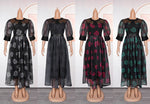 HDAfricanDress Plus Size African Party Dresses For Women 2024 New Kaftan Print Maxi Long Dress 608