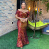 HDAfricanDress Elegant African Women Plus Size Turkey Party Dress Dashiki Ankara Outfits Robe Africa 607