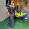 HDAfricanDress Elegant African Women Plus Size Turkey Party Dress Dashiki Ankara Outfits Robe Africa 6011