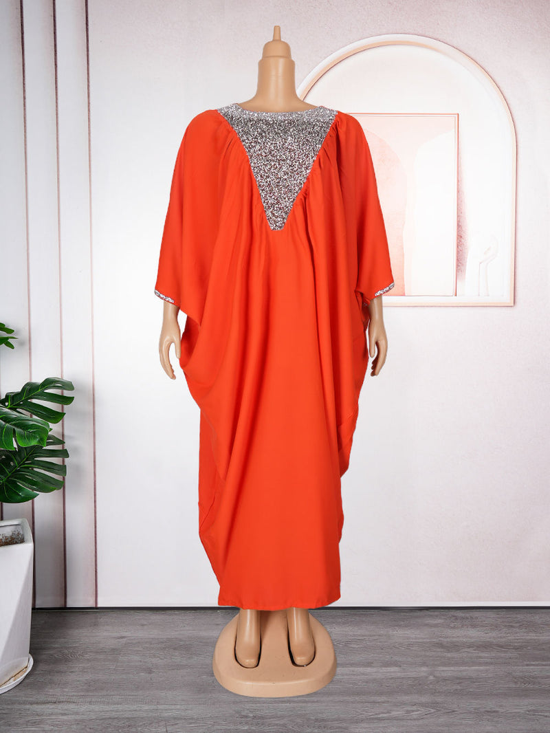 HDAfricanDress Abayas For Women Dubai Luxury African Muslim Fashion Dress 2024 Caftan Boubou Robe 114