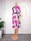 HDAfricanDress Plus Size African Party Dresses For Women 2024 New Elegant Muslim Chiffon Print Dress