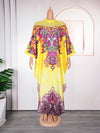 HDAfricanDress Elegant African Dresses For Women Muslim Print Boubou Abayas Robe Dashiki Ankara Outfit 116