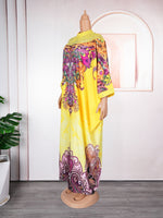 HDAfricanDress Elegant African Dresses For Women Muslim Print Boubou Abayas Robe Dashiki Ankara Outfit 104