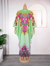 HDAfricanDress Elegant African Dresses For Women Muslim Print Boubou Abayas Robe Dashiki Ankara Outfit 113
