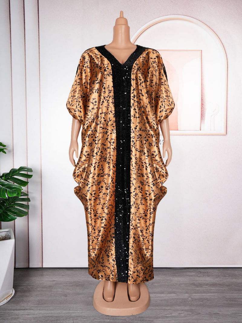 HDAfricanDress African Women Luxury Muslim Fashion 2024 Caftan Marocain Party Dresses Boubou Robe 117