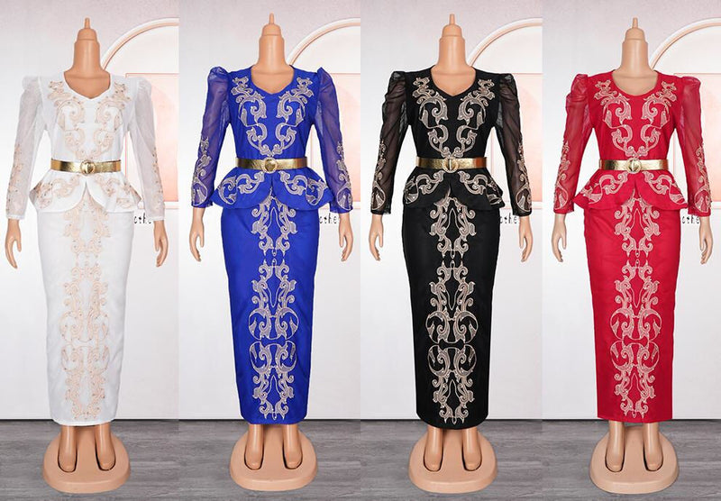 HDAfricanDress African Dresses For Ladies 2024 Trending Women Africa Clothes Plus Size Dashiki Dress 108