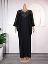 HDAfricanDress Abayas For Women Luxury 2024 African Muslim Fashion Dress Caftan Marocain Boubou Robe 602