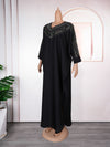 HDAfricanDress Abayas For Women Luxury 2024 African Muslim Fashion Dress Caftan Marocain Boubou Robe 604