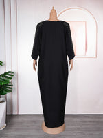 HDAfricanDress Abayas For Women Luxury 2024 African Muslim Fashion Dress Caftan Marocain Boubou Robe 605