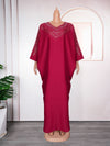 HDAfricanDress Abayas For Women Luxury 2024 African Muslim Fashion Dress Caftan Marocain Boubou Robe 6012