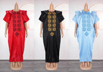 HDAfricanDress African Dresses For Women Dashiki Ankara Abayas Robe Muslim Kaftan Maxi Dress 2024 608