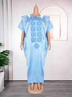 HDAfricanDress African Dresses For Women Dashiki Ankara Abayas Robe Muslim Kaftan Maxi Dress 2024 612