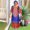 HDAfricanDress 2024 Embroidery Bazin Riche African Dresses For Women Ankara Robe Boubou Dashiki Dress 101