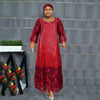 HDAfricanDress African Dress For Women 2024 Embroidery Bazin Riche Ankara Ramadan Wedding Party Clothing 111