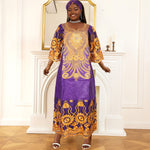 HDAfricanDress African Dresses For Women Bazin Riche Embroidery Dress Ankara Robe 2024 New Arrivals 101