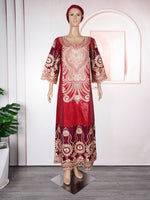 HDAfricanDress African Dresses For Women Bazin Riche Embroidery Dress Ankara Robe 2024 New Arrivals 1011