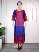 HDAfricanDress African Dresses For Women Bazin Riche Embroidery Dress Ankara Robe 2024 New Arrivals 1013