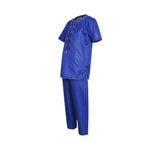 HDAfricanDress African Children Shirt Pant 2 Pieces Set For Boys 2023 Summer Dashiki Short Sleeve 103