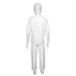 HDAfricanDress African Clothes For Children Boys Two Piece Set 2023 White Dashiki Top Pant Suit 104