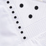HDAfricanDress 2024 African Clothes For Child White Blue Bazin Long Sleeve Dashiki Robe 3 PCS Set 107