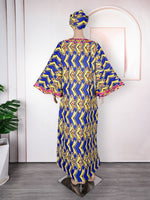 HDAfricanDress African Dresses For Women Ankara Robe Ramadan 2024 Traditional Dashiki Maxi Clothes 104