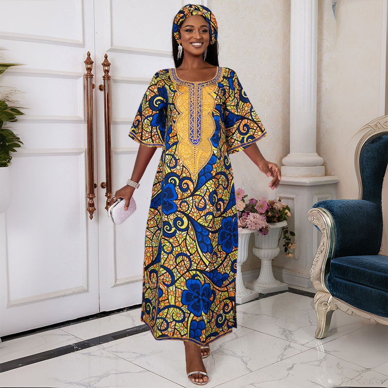 HDAfricanDress African Dresses For Women Ramadan Wedding Party Traditional Ankara 2024 Prom Clothes 101