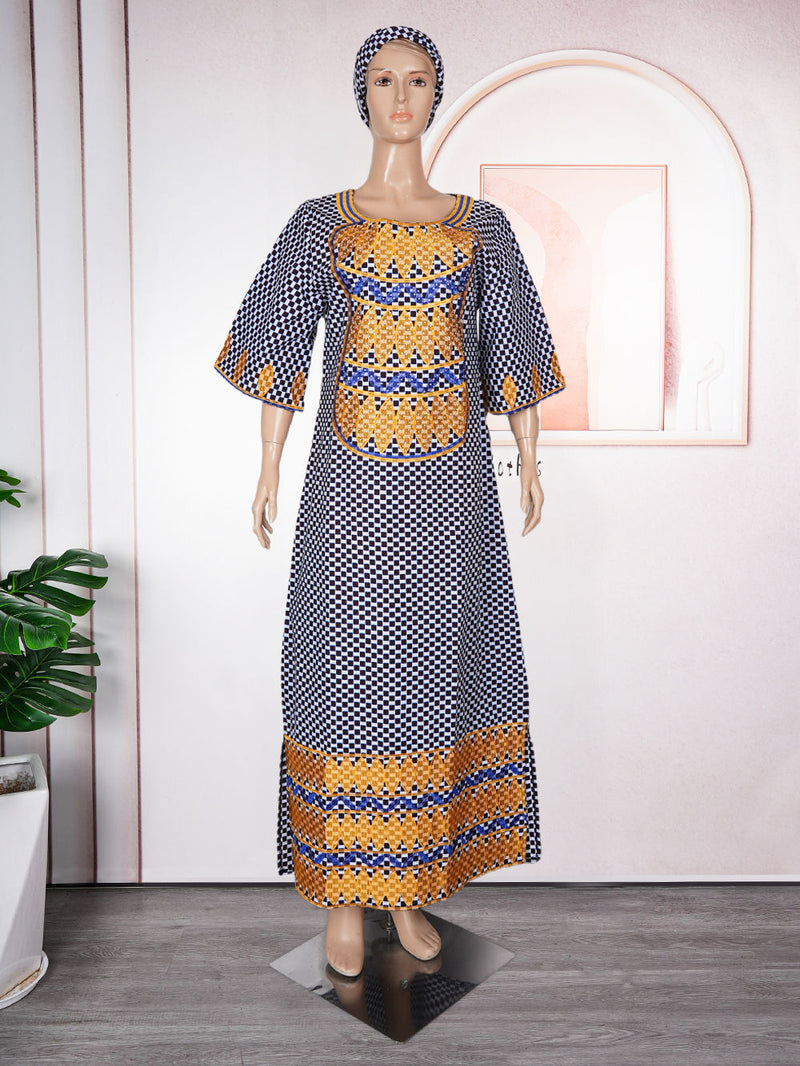 HDAfricanDress 2024 New Arrivals African Dresses For Women Wax Cloth Dashiki Bazin Ankara Traditional Clothes 1016