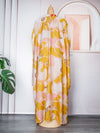HDAfricanDress Elegant African Maxi Dresses for Women 2023 New Arrivals Print Kaftan Muslim Party Long Dress 104