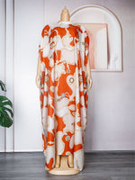 HDAfricanDress Elegant African Maxi Dresses for Women 2023 New Arrivals Print Kaftan Muslim Party Long Dress 1011