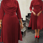 HDAfricanDress Elegant African Dress for Women Office Lady Party Slim Dashiki Ankara Outfits Robe 108