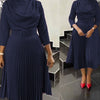 HDAfricanDress Elegant African Dress for Women Office Lady Party Slim Dashiki Ankara Outfits Robe 1010