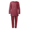 HDAfricanDress Embroidered Robes Dashiki Cover Shirt Pants 3 PCS Set Boubou Musulman 105