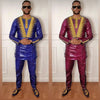 HDAfricanDress New Arrivals 2023 African Men Tradition Clothing Embroidery Top Pant 2 PCS Bazin Muslim Ramadan Dashiki 101