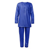 HDAfricanDress African Men Tradition Wedding Party Clothing Embroidery Blue Shirt Pant 3 PCS Dashiki Agbada 106