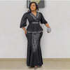 HDAfricanDress Two Piece Set Tops Skirt Suit Turkey Outfit Bubu Robe 105