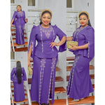 HDAfricanDress 2 PCS Sets Tops Skirts Suits Dashiki African Outfits Gown 108