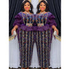 HDAfricanDres African Dresses for Women Elegant Luxury Velvet Evening Gowns Turkey Long Maxi 104