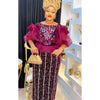 HDAfricanDres African Dresses for Women Elegant Luxury Velvet Evening Gowns Turkey Long Maxi 2012