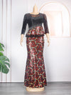 HDAfricanDress African Party Dresses For Women 2023 New Dashiki Ankara Sequin Evening Gowns Turkey 102