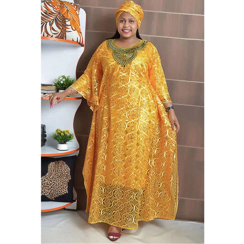 HDAfricanDress Plus Size African Party Long Dresses for Women Dashiki Ankara Robe Africa Clothing 108