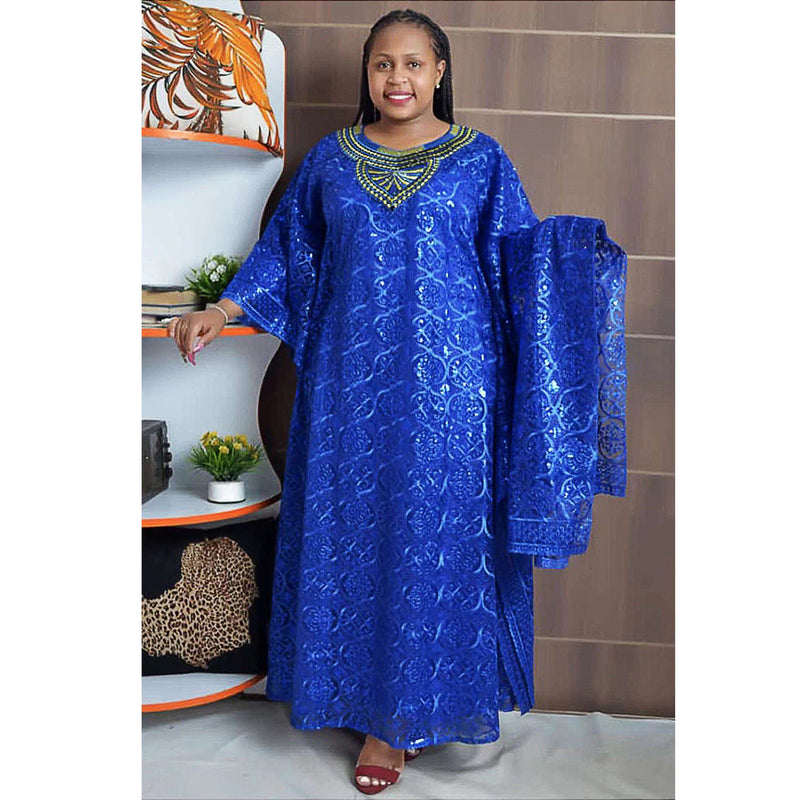 HDAfricanDress Plus Size African Party Long Dresses for Women Dashiki Ankara Robe Africa Clothing 109