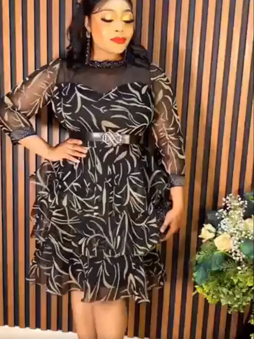 HDAfricanDress African Party Dresses For Women 2023 Tutu Gown Dashiki Ankara Turkey Outfits Robe 102